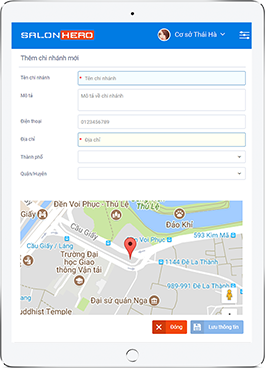 phần mềm quản lý salon